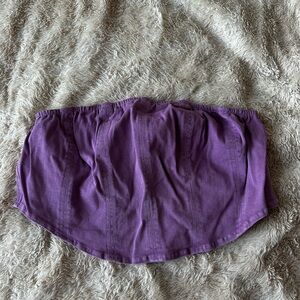 Purple Denim Tube Top